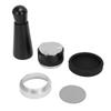 Coffee Machine Accessories Kit Double End Coffee Tamper Distributor Silicone Base Puck Screen Powder Dosing Rings Set