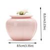 Pink Flower Ceramic Tea Jar Chinese Style Handmade Tea Tin Can Decorative with Sealed Lid Tea Sealed Jar Home Use