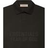 Fear Of God Essentials FW22 Long Sleeve Polo Shirt Women tops Off-Black Gray-Black FOG-FW22-386