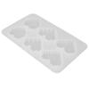 DIY Heart Shape Mould Reusable 3D Silicone Mould for Aromatherapy Tablets Balm Soap