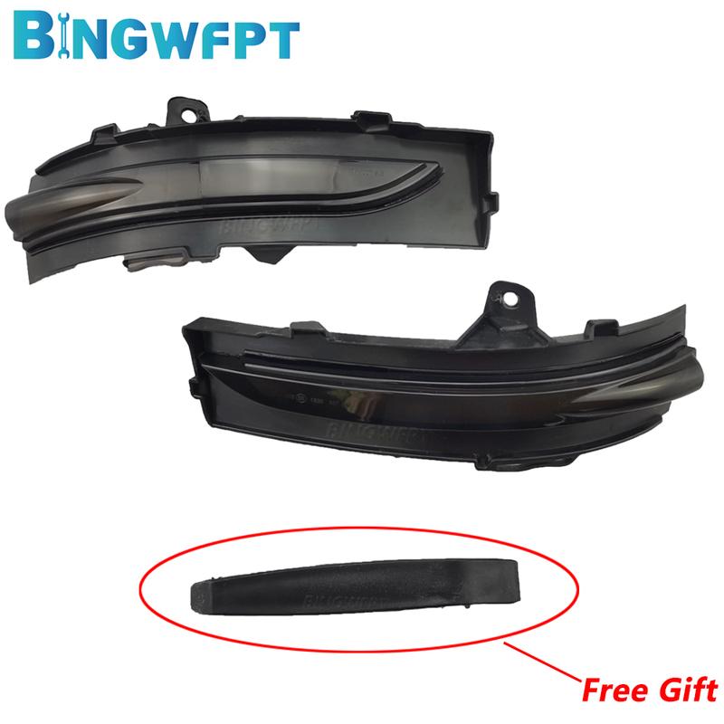 Left+Right For Ford Edge Rand 2015 - 2020 LED Dynamic Turn Signal Light Side Rear View Mirror Indicator Blinker Lamp