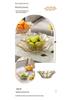 Sonnenblumen Kristallglas Obstschale – Modernes Wohnzimmer-Mittelstück für Salate, Snacks, Trockenfrüchte und Süßigkeiten.