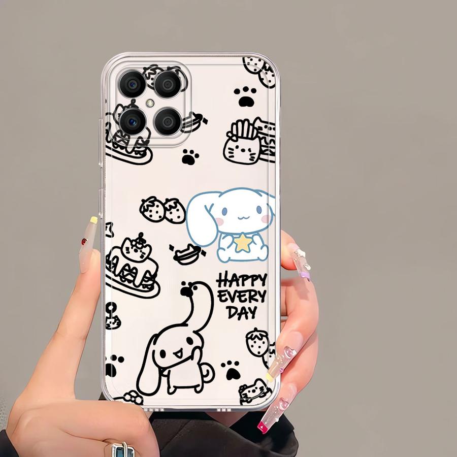 Soft Phone Cover Case for Honor 90 Lite X7b X9a X9b X8a X8 X8b Sanrio Pochacco
