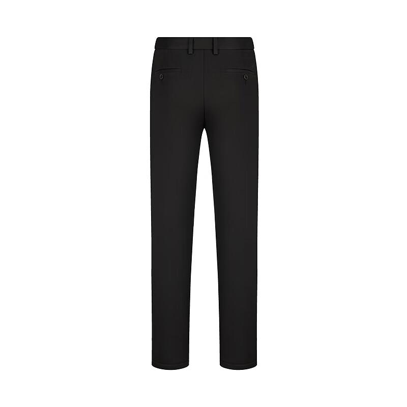 Septwolves Men's Fleece-Lined Straight-Leg Business Casual Pants