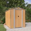 3147472 vidaXL Garden Shed Light Brown 192x274x223 Cm Galvanized Steel