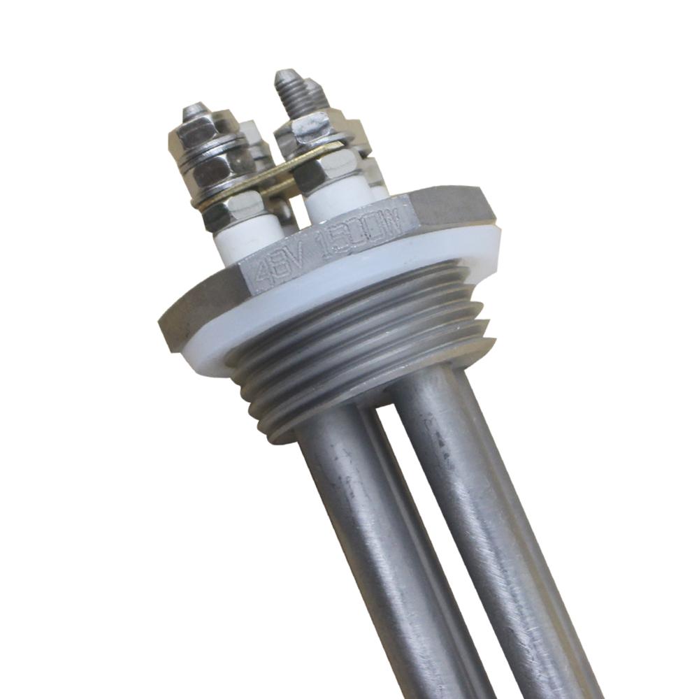 DERNORD 12V 24V 36V 48V Water Immersion Heater 1Inch NPT Thread Electric Heating Tube 304SUS