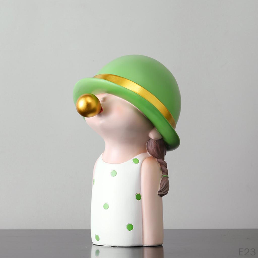 Chic Cartoon Figurine Sculpture Ornament Miniature Statue Bookshelf Crafts