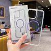 For IPhone17 for Apple Magsafe Transparent Color Magnetic Protective Case Summer Strong Magnetic Thin Circle Magnetic Case