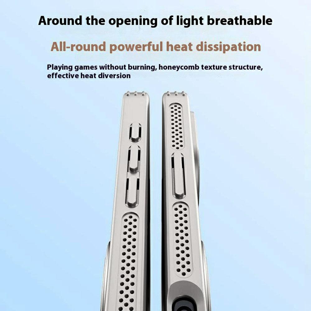 For iPhone 16 Case Compatible with MagSafe Kickstand TPU+PC Heat Dissipation Phone Cover