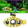 Pineapple Candy Color Aquarium Submarine Simulation Wreck Ornament Fish Tank Decoration