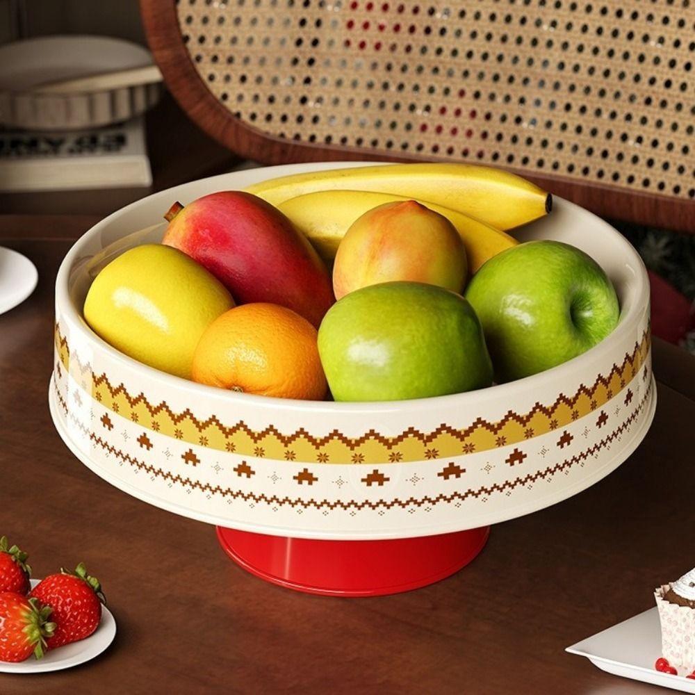 Large Capacity Dried Fruit Plate Plastic Snack Tray Jewelry Storage Tray Entryway Display