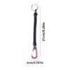 Carabiner Anti Lost Rope Spring Take Up Cord Metal Buckle For Fishing Gear Climbing Fishing Gadgets
