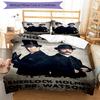 3pcs Sherlock Holmes Bedding Set Duvet Cover Closure Includes 1 Duvet Cover & 2 Pillowcases, Soft and Comfortable for All Seasons.