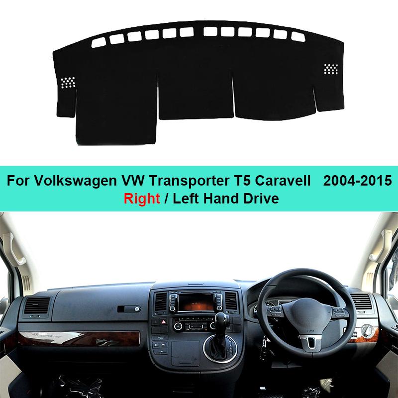 For Volkswagen VW Transporter T5 Caravell 2004-2015 Car Dashboard Cover Dash Mat Sunshade Carpet Interior Anti-UV Accessories