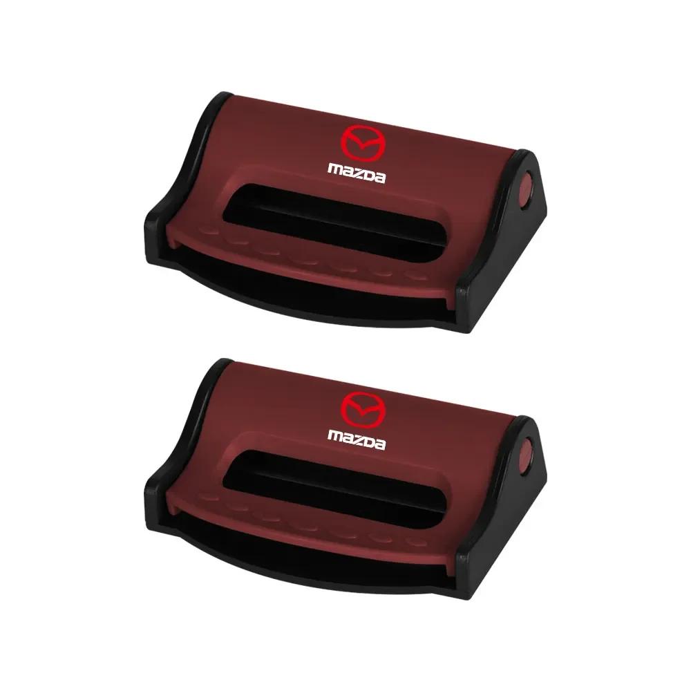 

2025 Hot 2PC Car Seatbelt Stopper Adjuster Clip Safety Seat Belt Buckle Clip For Mazda 3 5 6 MS Axela CX-5 CX-3 Atenza Demio RX7