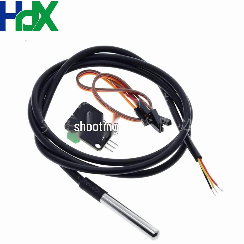 DS18B20 Waterproof Digital Thermometer Probe with Terminal Adapter and Cable