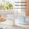 2/4-In-1 Travel Liquid Dispenser Split Bottle System Shampoo Lotion Shower Gel Soap Sub-Bottles Press Container For Easy Packing