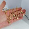 Metal Capital Letter Key Chains Bubble Letter Initial Letter Key Chains Alphabet Key Chains  Women