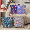 Christmas Cute Throw Pillow Covers Pattern Cushion Cover Suitable for Sofa Bedroom Car Pillow Cover