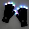 1 Paar Fingerhandschuhe Leuchthandschuhe, 2026 Neu 7 Farben LED Finger Blinkhandschuhe mit Lichtern, Coole Geschenke für Party-Lichtshow