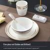 Hotel Restaurant Ceramic Tableware Set: Plates, Bowls, Cutlery, Chopsticks for Private Rooms - 7 or 8 Pieces