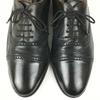 Made In Spain Vintage Mezlan Cap Toe Business Shoes Black Size 9.5M 27.027.5(USED)