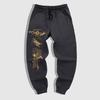 Pantalon de Jogging Style Gothique pour Homme - Chaleur Hivernale Pantalon de Sport Athlétique Décontracté avec Taille Élastique et Bas Resserré, Motifs Gothiques Géométriques