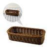 Rattan-ähnlicher geflochtener Aufbewahrungskorb Besteckorganizer Tabletts Quadratische Körbe Multifunktionale Stäbchen Plastikbox