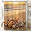 Muschel Badezimmer Duschvorhang Druck Wasserdichtes Gewebe Badezimmerdekorationen Neuankömmling Haushaltswaren