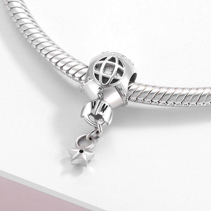High Quality 925 Sterling Silver Rocket Shape Bead Charms Fit Original European Charm Bracelet Jewelry Making