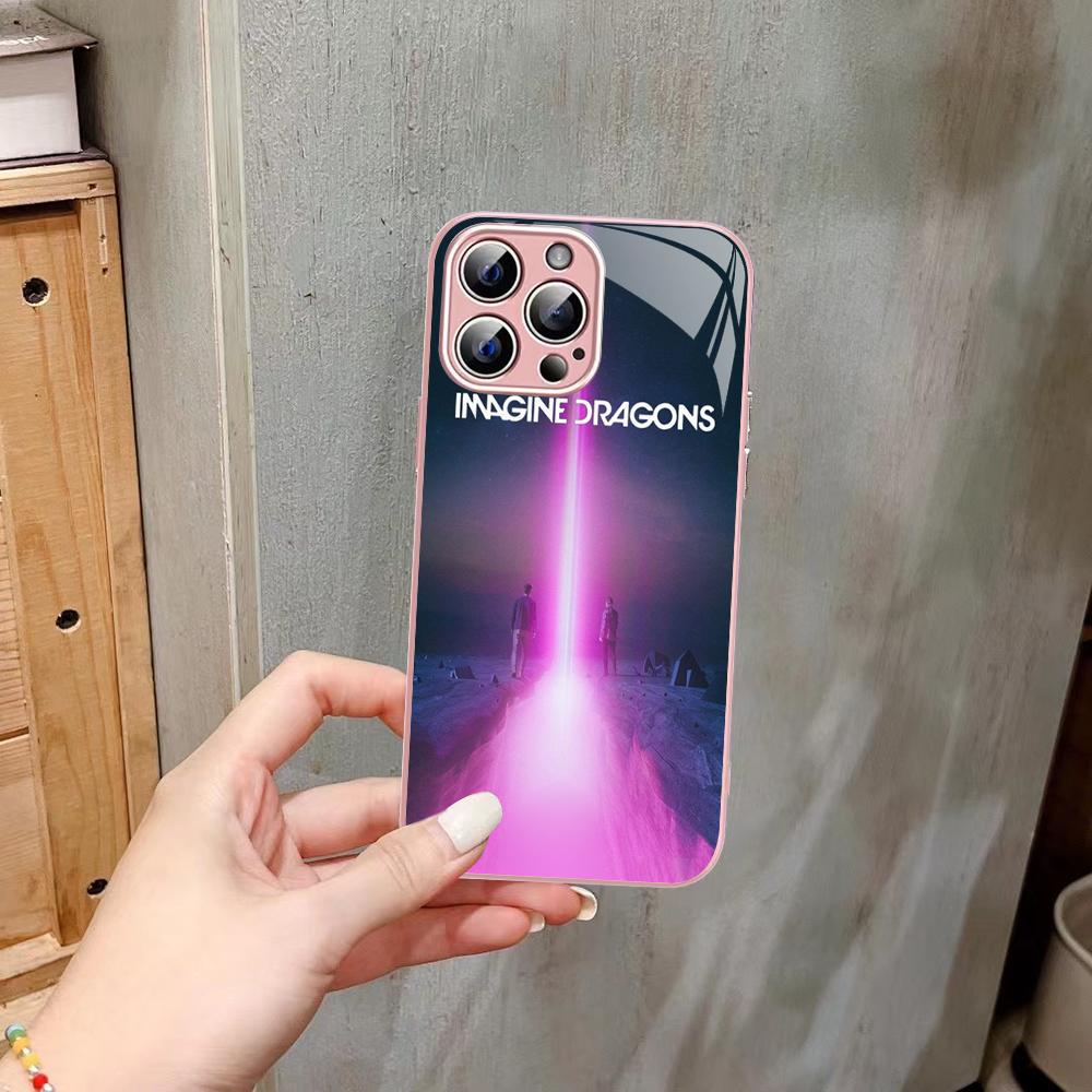 Imagine Dragons Phone Case Tempered Glass For iphone 14 13 12 11 Pro Mini XS MAX 14Plus X XS XR Fundas