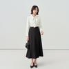 Women's Professional Black A-line Thickened Formal Skirt – Autumn/Winter Interview Suit Skirt