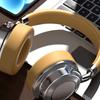 Wireless Bluetooth-compatible Headphone Stereo Over Ear Headphone with Microphone Foldable Headphone for Travel
