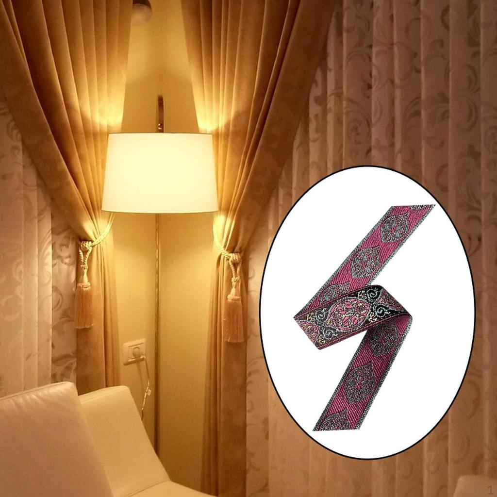 Jacquard Trim Craft Supplies for DIY Projects Ethnic Fabric Embroidered Trimming