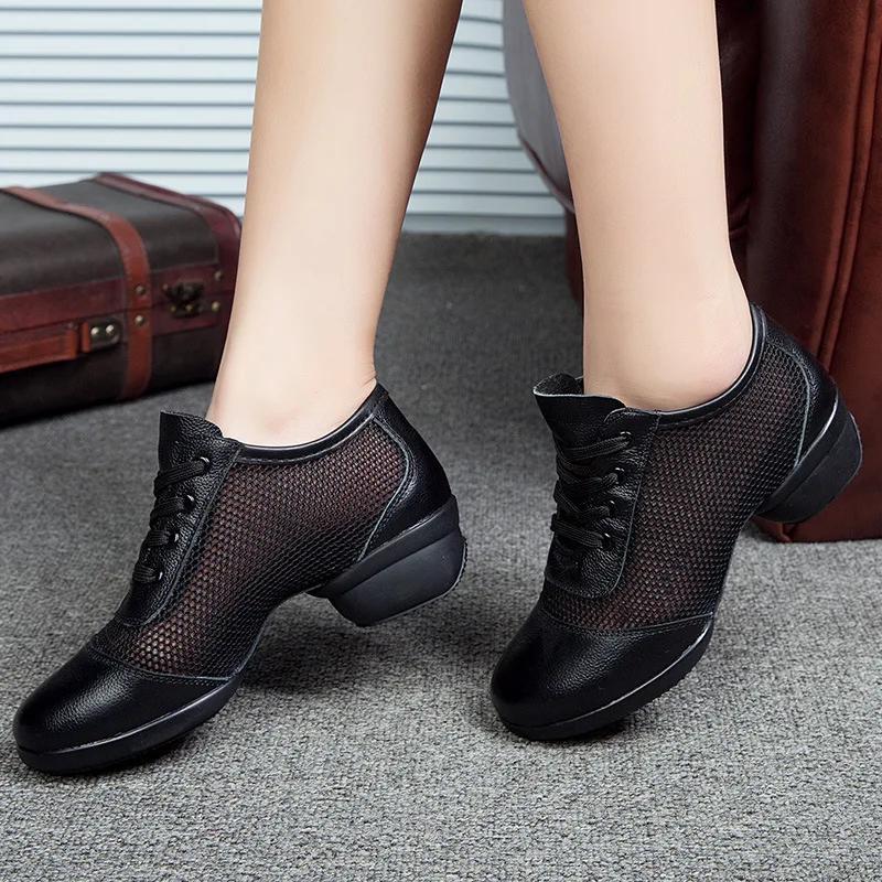 Sapatos de Dança Femininos Sapatos Casuais para Meninas Sapatos de Dança de Salto Alto para Mulheres Sapatos de Ballet Quadrado Jazz Moderno ao Ar Livre para Meninas