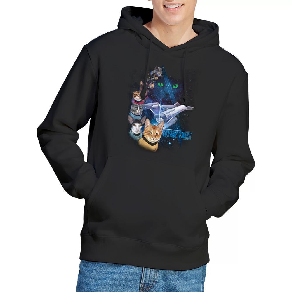 Star Trek Mens Feline Galaxy Hoodie