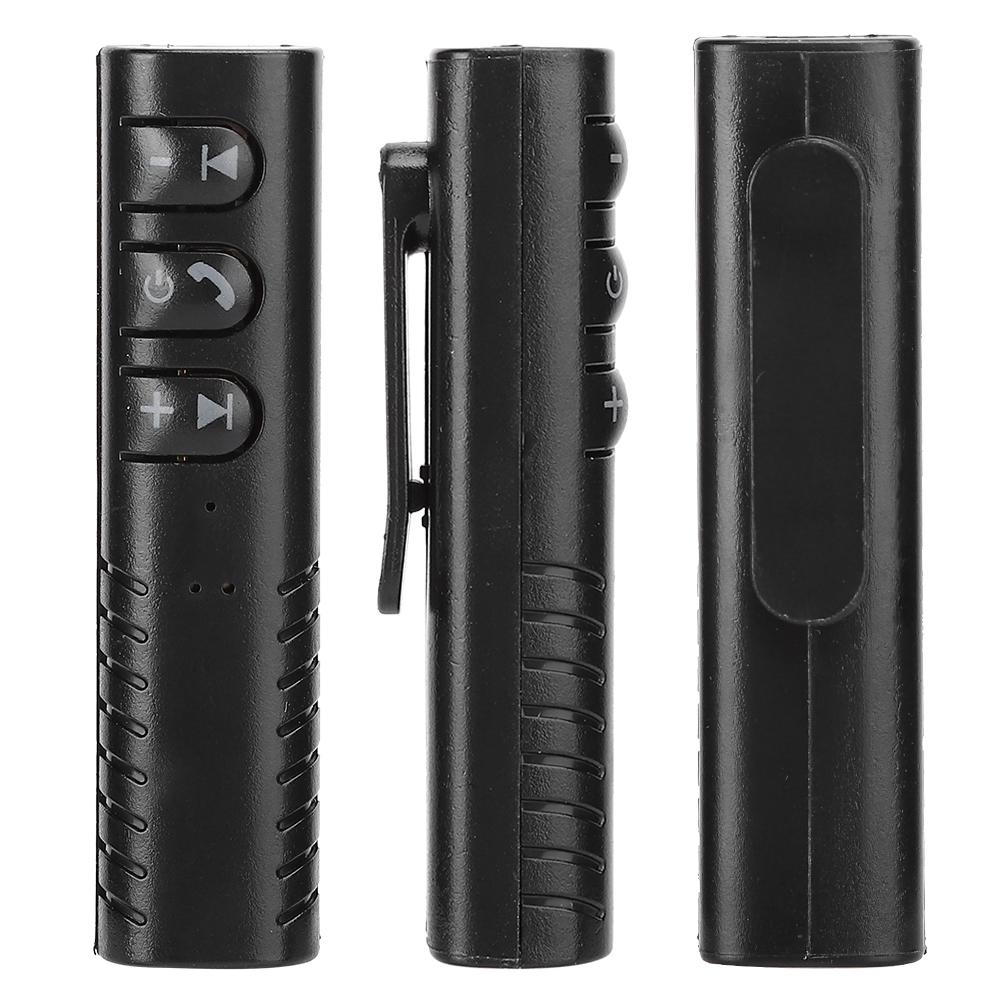 Portable Collar Clip Car Hands Free Bluetooth 3.5 AUX Audio Receiver 4.2 High Definition Call Taking Pictures