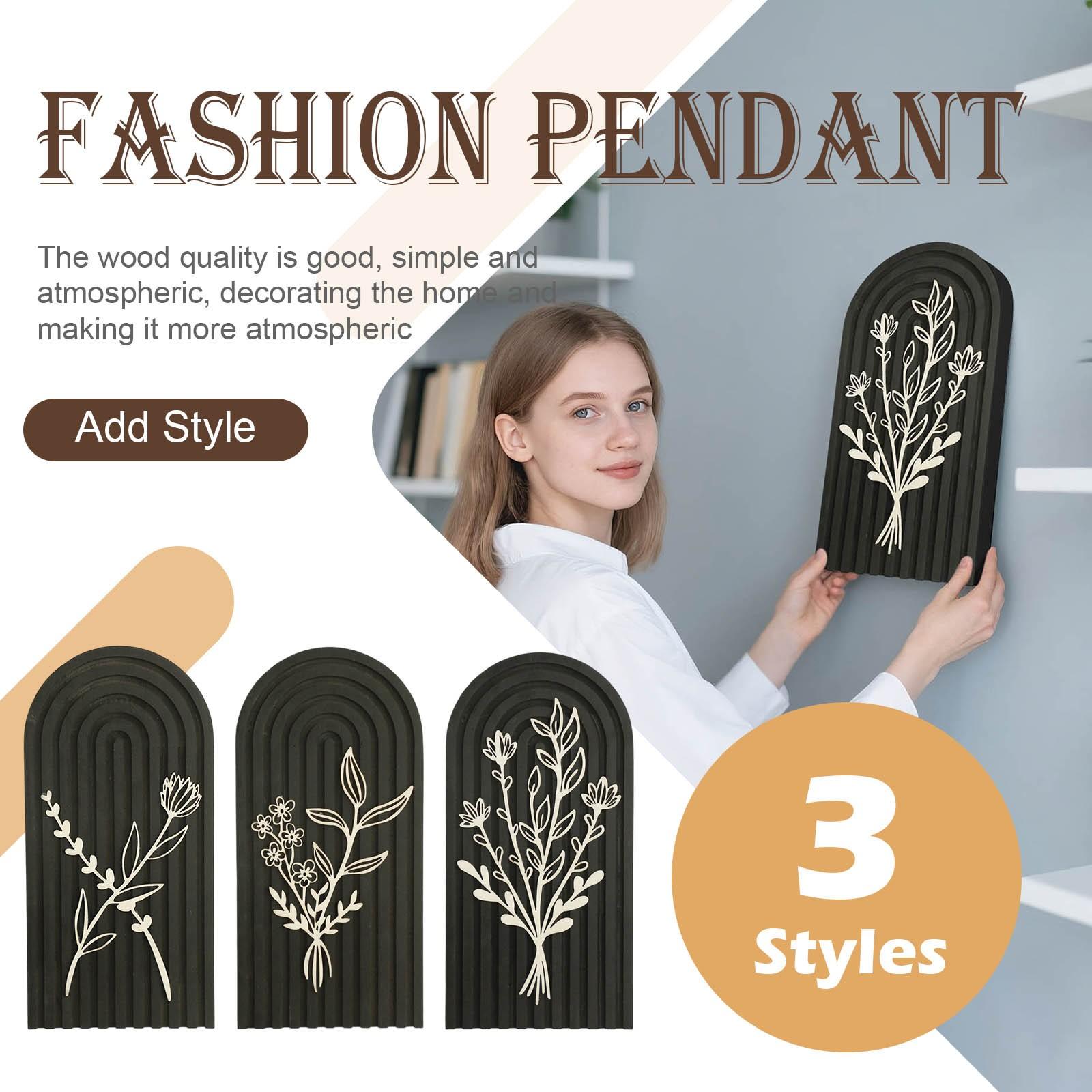 

Bohemian Wood Print Crafts Cute Ornaments Home Bedroom Decoration One Size