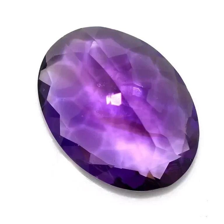 Shine Purple Amethyst 10+ Ct Oval Beautiful Certified Loose Gemstone