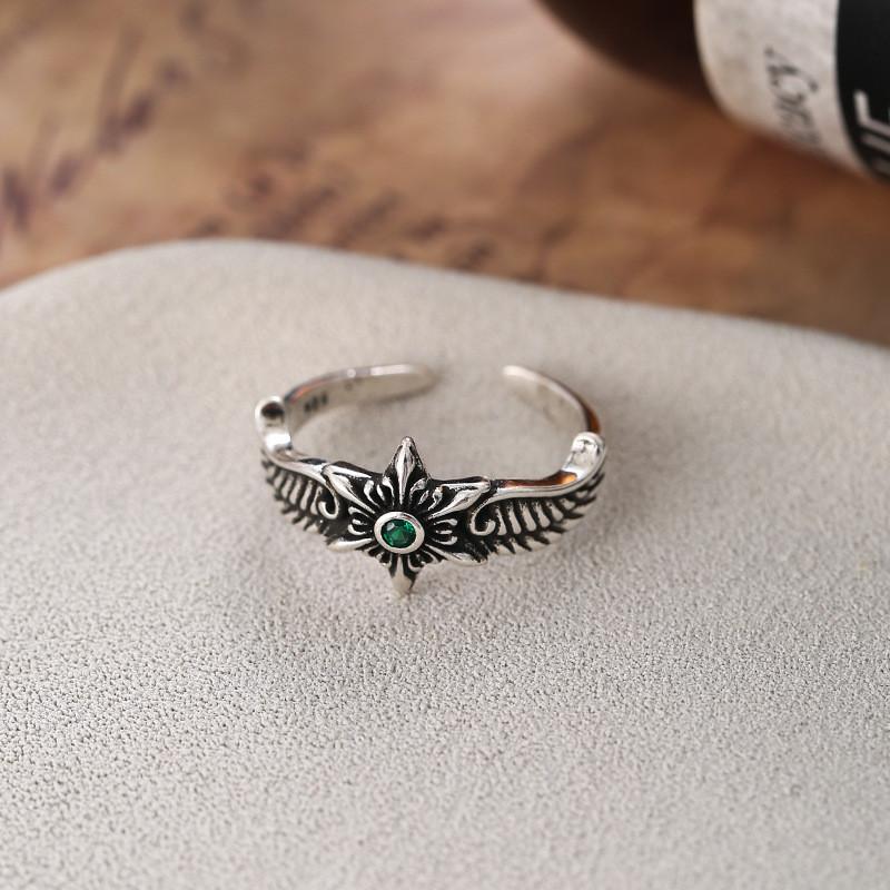 

Geometric Vintage Elegant Sixpointed Star Ring For Women Fashionable Size Adjustable
