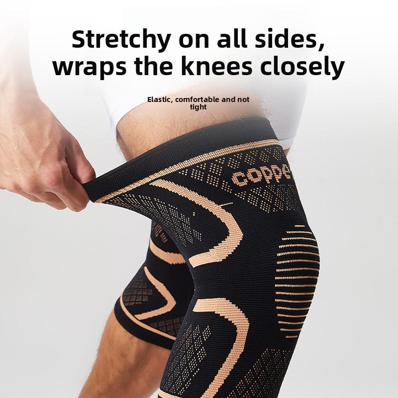 Copper Ion Knee Pads Cycling Basketball Non-slip Pressurized Knee Pads Knee Joint Protection Nylon Knee Protection
