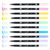 Tombow Dual Brush Pen Art Markers Pastel 10-pack,