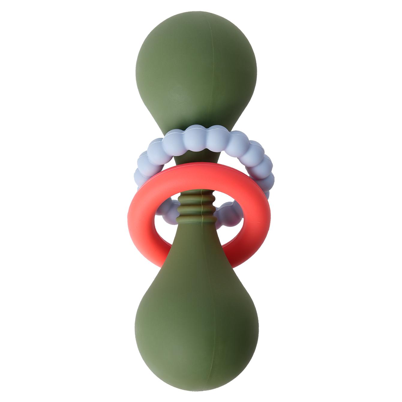 

Color Kids 1PCS Silicone Baby Teether Toy 0-12 Months Hand Grip Rattle Tactile Training Safe Chew Toy Infant Shower Gift