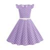 European and American Polka Dot Children's Clothing Dress Summer Flying Sleeves Fresh Retro Skirt T