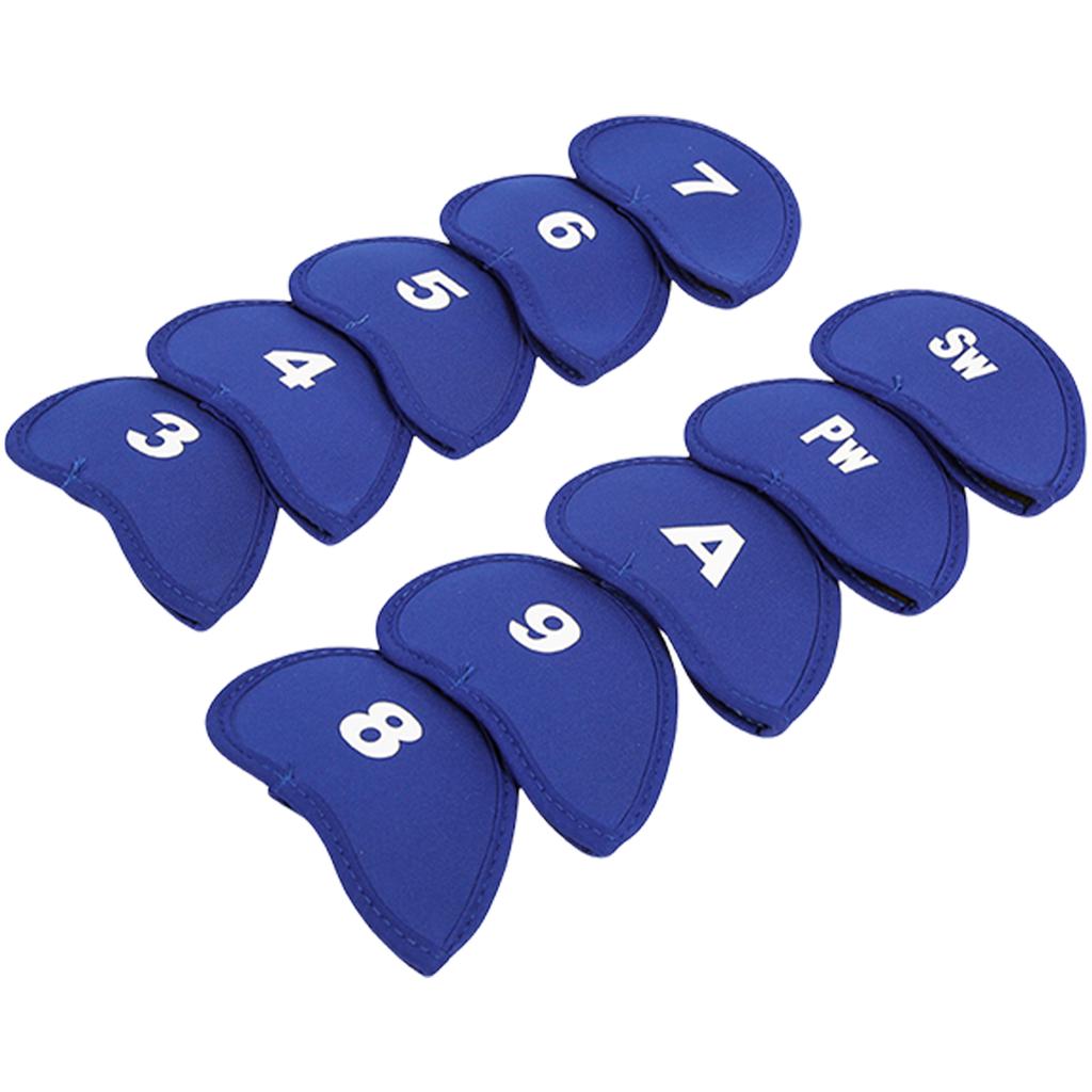 10Pcs Soft Golf Iron Head Covers Protective Golf Headcover Protective Cover Rod Head Cases Golf Accessories Nduring