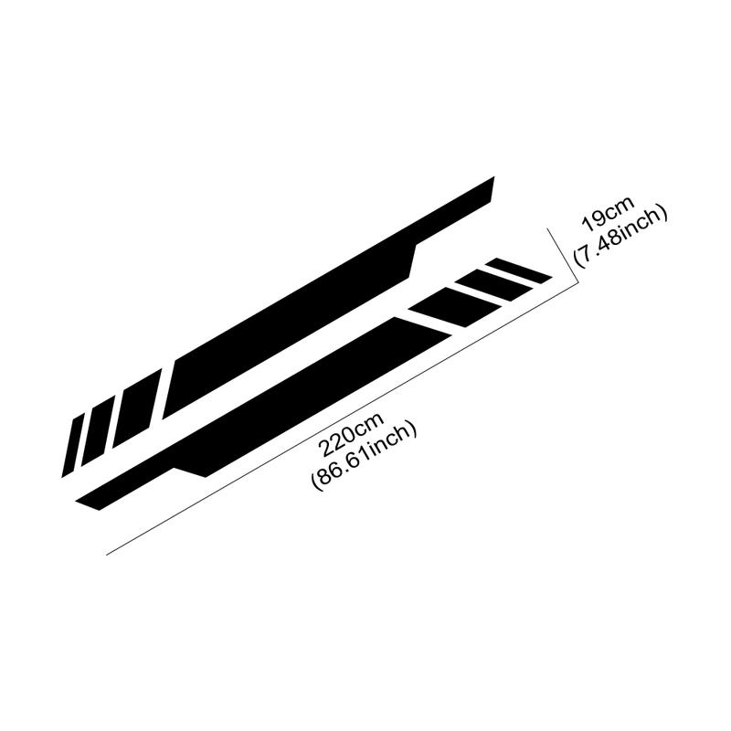 Universal Car Side Door Strip Stickers Cool Style Pickup Truck Vinyl Film Decals Decoration Car Accessories For Pickup Truck SUV