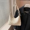 This Year's Popular Fashion Niche Underarm Bag Women's 2025 New Trendy Korean Version Versatile Pleated Shoulder Messenger Bag Women