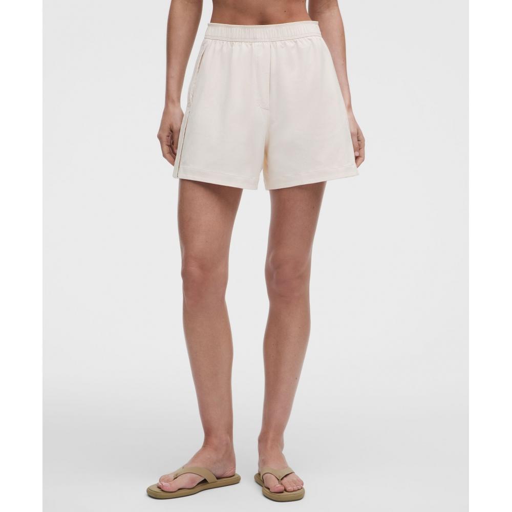 Lullulemon Stretch Woven High-Rise Shorts 4-Inch White