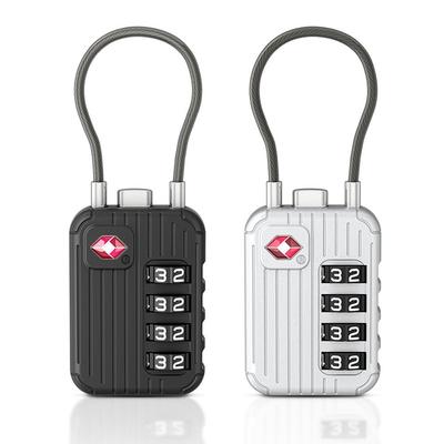 TSA 4 Digit Combination Lock Anti-theft Zinc Alloy Suitcase Luggage Coded Lock Security Tool Customs Password Lock for Travel