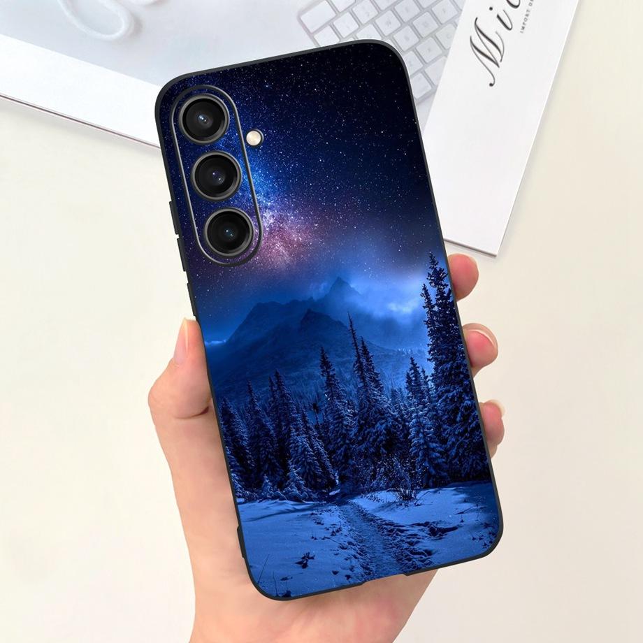 For Samsung S24+ S24 Plus Case Cover Samsung Galaxy S24 Ultra Pro Capa Camera Protector Shockproof TPU Soft Fundas With Pattern